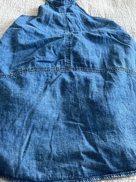 Free People Denim Halter Swing Dress - Picture 11 of 16